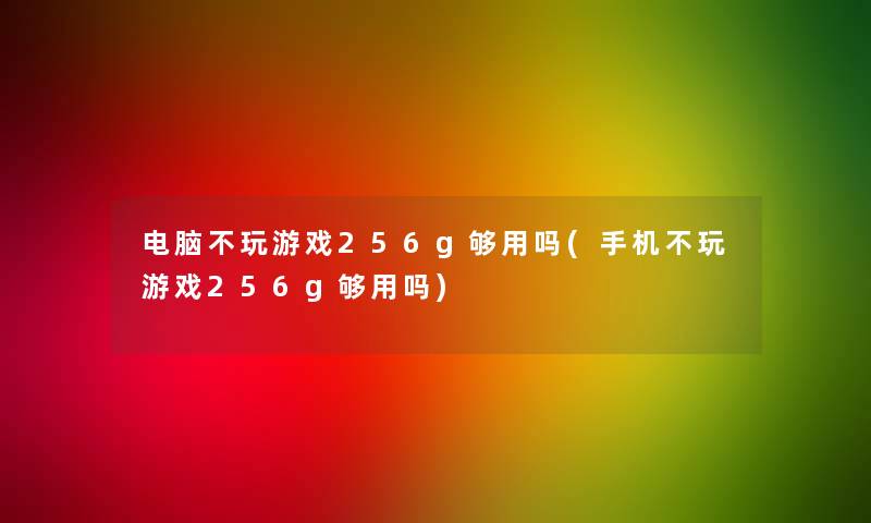 电脑不玩游戏256g够用吗(手机不玩游戏256g够用吗) 电脑不玩游戏256g够用吗(手机不玩游戏256g够用吗)